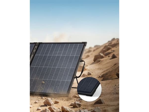 Anker SOLIX PS200 - Solpanel - dual, portable - 200 watt - svart