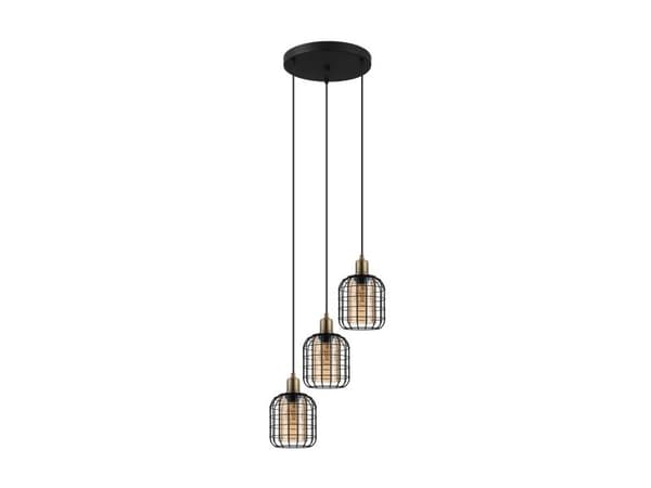 EGLO CHISLE klynge 3xE27 sort/amber