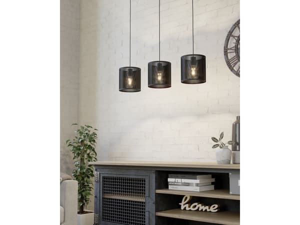 EGLO MANBY LÅNG BORD 3L E27 svart