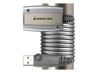 IOGEAR USB 2.0 Booster Cable GUE216 - USB-utvider - USB 2.0 - 4-pins USB type A / 4-pins USB-type B