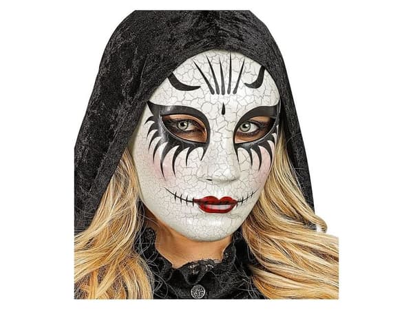 Sprucken docka halvmask
