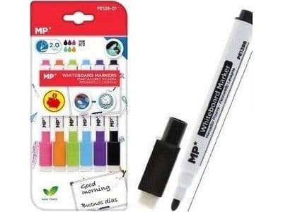 Whiteboardmarker 6 färger