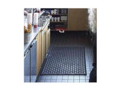 Matting Comfort Flow - Gulvmatte - rektangulær - 140 x 83 cm - svart