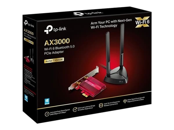 TP-Link Archer TX3000E - Nettverksadapter - PCIe - Bluetooth 5.0, Wi-Fi 6