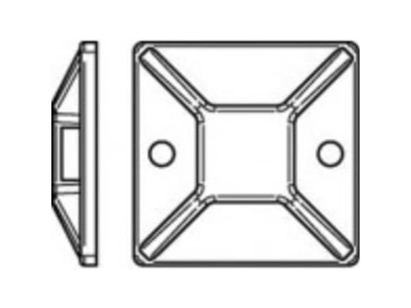 TOOLCRAFT fästesockel TO-5454876 100 st