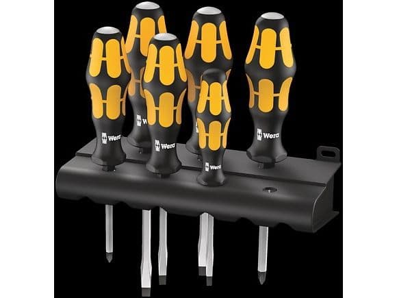 Wera Wera Schraubenzieher-Set 932/6 Rack Phillips Schlitz