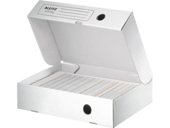 Leitz Infinity - Boxfil - ryggbredd: 80 mm - för A4 (210 x 297 mm) - vit