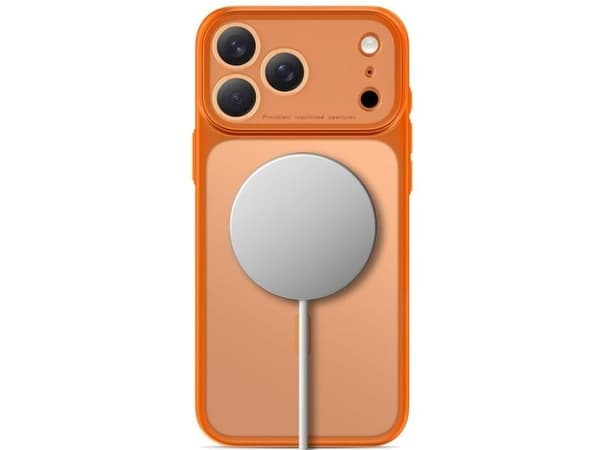 Tech-Protect MagPrime MagSafe CC case for iPhone 18 Pro / 17 Pro - matte orange