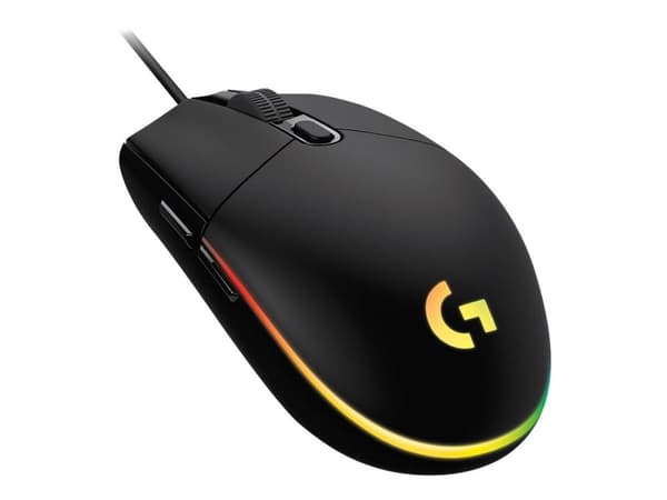 Logitech Gaming Mouse G203 LIGHTSYNC - Mus - optisk - 6 knapper - kablet - USB - svart
