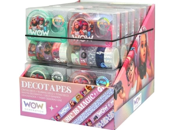 WOW® Generation, Dekorativa tejper, 5 rullar/förpackning