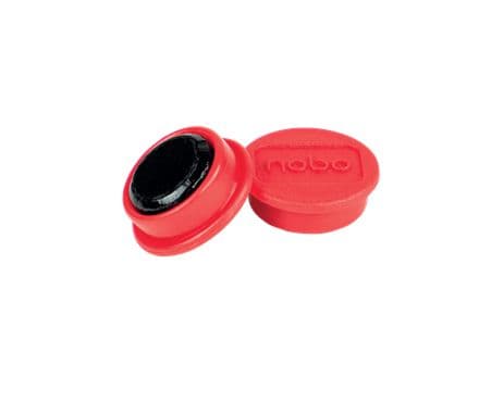 Magneter 13mm Nobo röda - (10 st.)