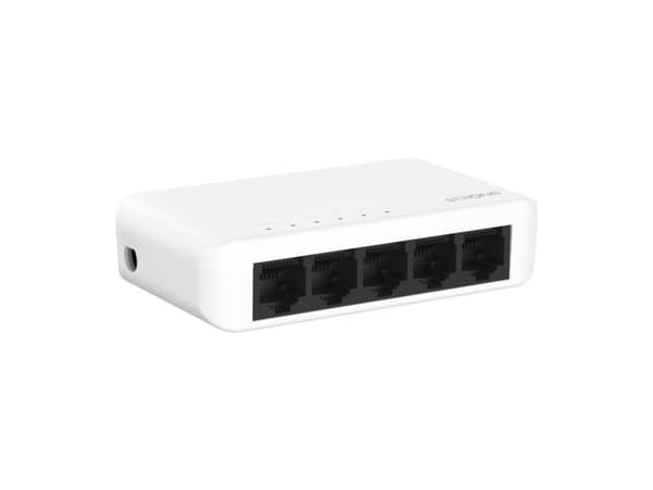 Strong SW5000P - Switch - Gigabit - ohanterad - 5 x 10/100/1000 - skrivbordsmodell