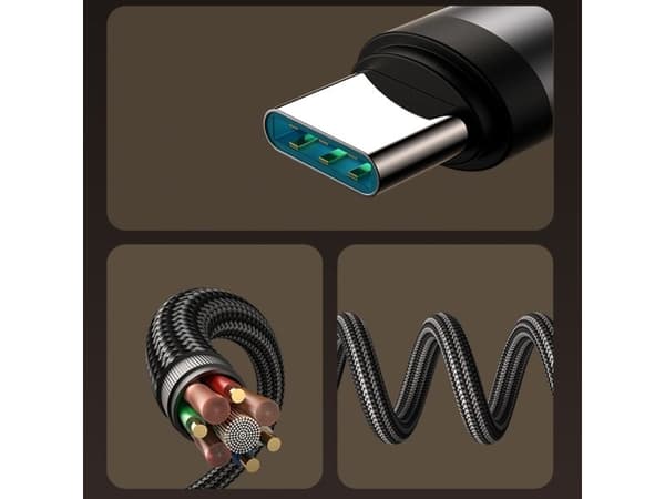 USB Joyroom USB-C til USB-C-kabel 1,2 m (svart)