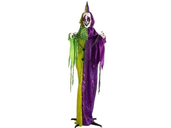 Stående läskig clown 190 cm