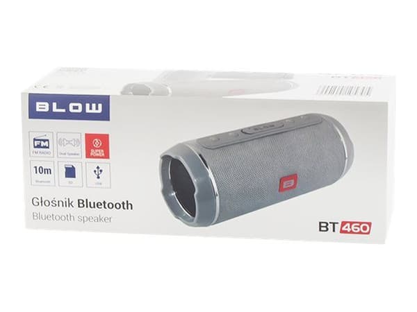 Blow BT460 - Kaiutin - kannettava - langaton - Bluetooth - harmaa - Bluetooth - harmaa
