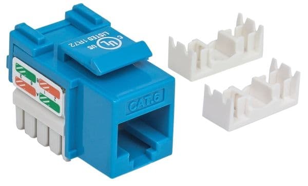 Intellinet 210737, Flat, Blå, RJ-45, Hunkjønn, 22/26, Cat6