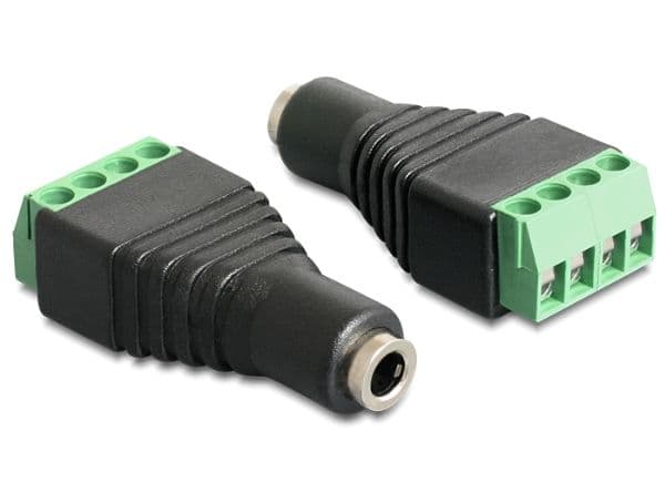 DeLOCK 65457, 3.5mm, 4pin, Musta, Vihreä