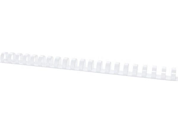 Binderygger til innbinding A4, 16 mm (145 ark), 100 stk., hvit