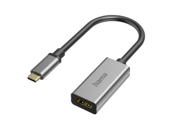 Hama 00200303, USB-C, HDMI, harmaa