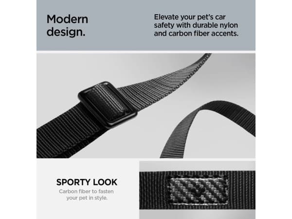 Spigen PS100 Universal Pet Seat Belt - Black