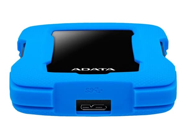 ADATA HD330 - Hårddisk - 2 TB - extern (portabel) - USB 3.1 - 256 bitars AES - blå
