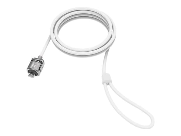 Compulocks T-bar Security Keyed Cable Lock - Lås för säkerhetskabel - vit - 1.83 m - för Compulocks iPad 10.2-inch; Maclocks Rise Freedom Enclosed ...