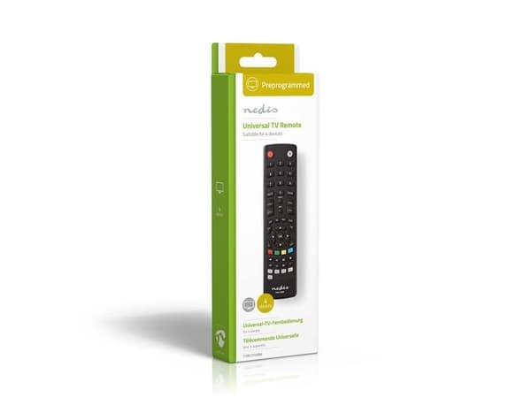 Nedis TVRC2340BK, TV, IR Kabelfri, Trykknapper, Sort