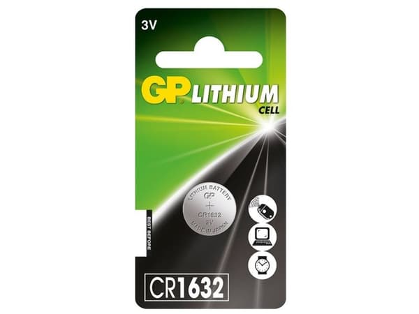 Gp cr1632 batteri stk.