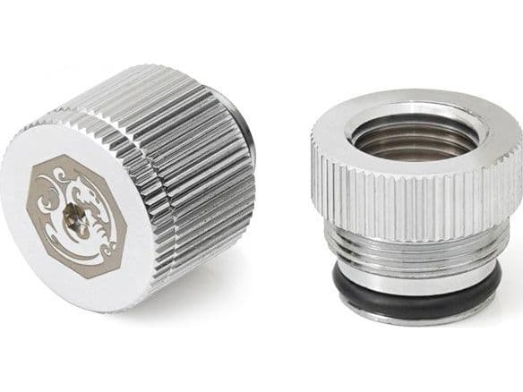 BitsPower Touchaqua vannuttak G1/4" AG - 2 stk sølv