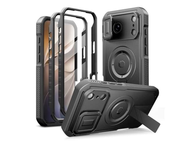 Tech-Protect Kevlar MagSafe 2-Set Case for iPhone 18 Pro / 17 Pro - Black