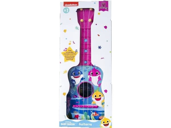 REIG barnens gitarr Reig Baby Shark blå