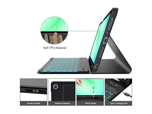4kom.pl etui TECH-PROTECT SC til Pen + Keyboard for Galaxy Tab A9+ / Tab A11+