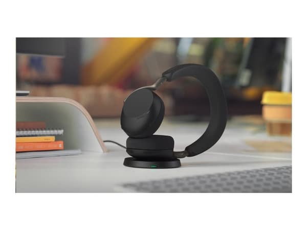 Jabra Evolve3 75 MS - Headset - på örat - Bluetooth - trådlös - aktiv brusradering - USB-A via Bluetooth-adapter - svart - Certifierad för Microsof...