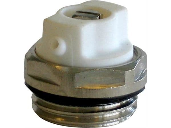 Luftskruv med o-ring svängbar krom 1/2