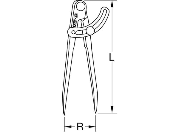 KS Tools 3000418 #####Spitzzirkel