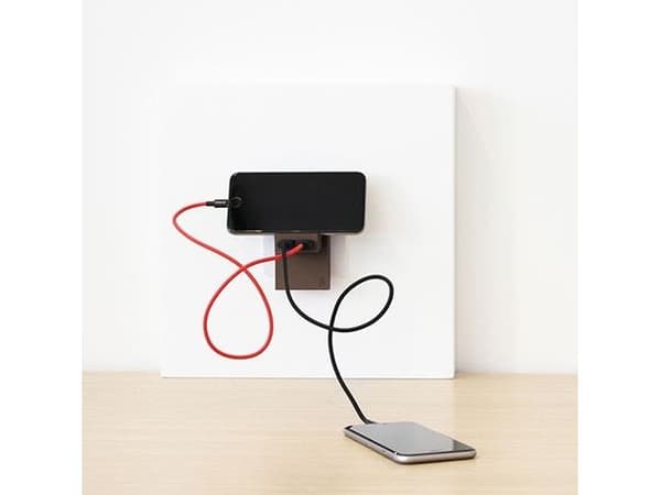 Usbepower Rock Dual USB-A-laddare - röd