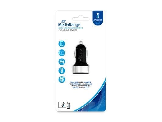 MediaRange MRMA103, Automatisk, USB, Sort, Sølv