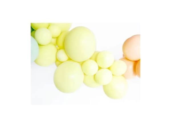 Pastellin vaaleankeltaiset ilmapallot, 100 kpl 5"