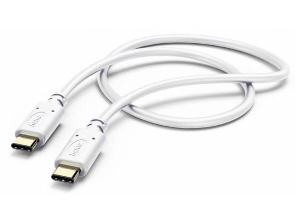Hama 00183330, 1 m, USB C, USB 2.0, 480 Mbit/s, vit