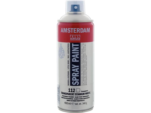 Amsterdam Spray Paint Transparent Titanium White 112