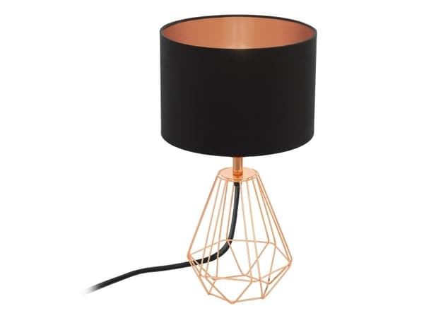 EGLO CARLTON 2 bordlampe H305 sort/kobber
