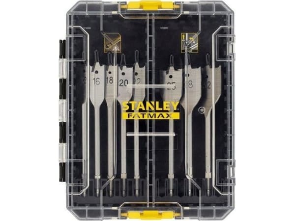 Stanley flatt trebor 12–32 mm, 8 stk, TC