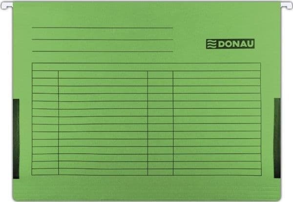 Donau Hanging folder DONAU with sides, A4, 230gsm, green