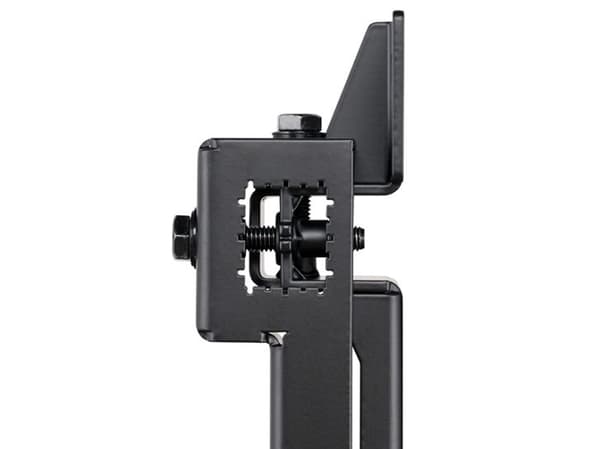 B-TECH System X BT8390-WFK6 - Monteringskomponent (rail mounting bracket) - för platt panel/AV-utrustning - svart - montering på skena