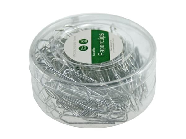 Pappersklämmor - 32 mm - silver - förpackning med 100 st
