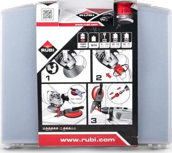 Wiertlo Rubi RUBI borrsats för gres 4 st. RUBI06967