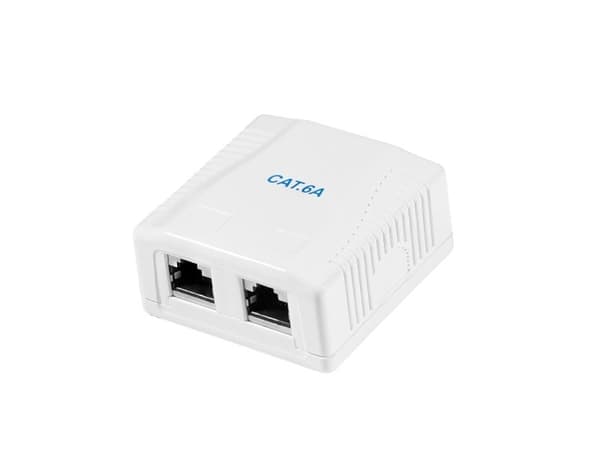 LogiLink Cat.6A Surface Mounted Box 2 x RJ45, shielded