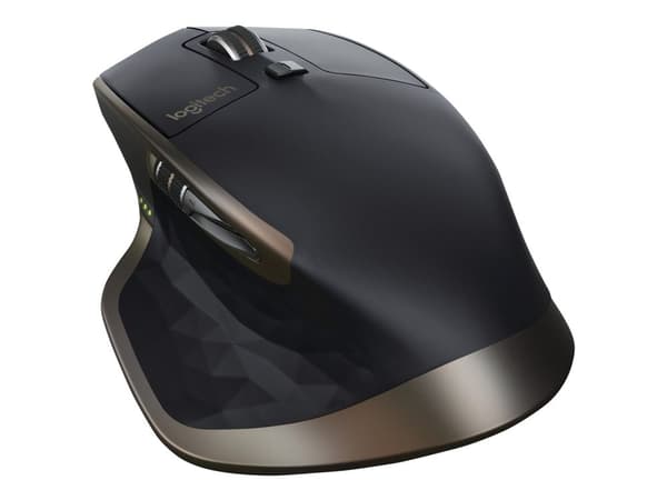Logitech MX Master Wireless Mouse, Oikeakätinen, Laser, RF Wireless + Bluetooth, 1000 DPI, Musta, Pronssi