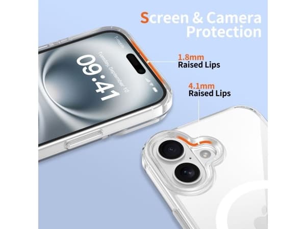 TECH-PROTECT FLEXAIR HYBRID CC MAGSAFE IPHONE 16 CLEAR