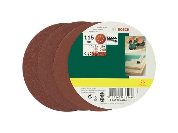 Bosch SLIBEBLADSÆT EXCENT 115MM ASS 25 STK PL